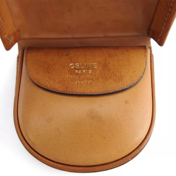 CELINE coin case macadam beige PVC ?~ leather Authentic used - Picture 4 of 8